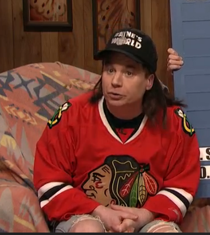 Wayne's world hot sale hockey jersey