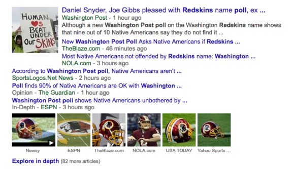 New poll finds 9 in 10 Native Americans aren't offended by Redskins name -  The Washington Post